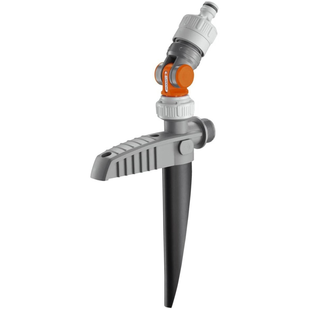 GARDENA pipeline / water sprinkler connector: Aboveground water discharge point for the pipeline or the sprinkler system, flexible fixing, water stop,