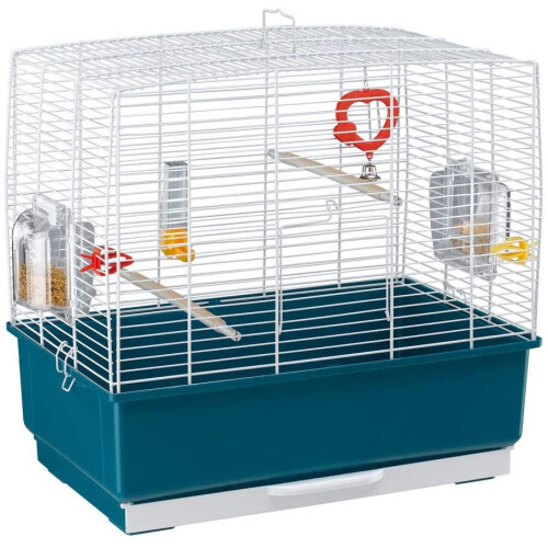 Ferplast Rectangular Shape Cage for Exotic Birds and Canaries, 49 x 30 x 48.5 cm