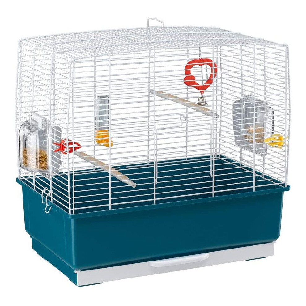 Ferplast Rectangular Shape Cage for Exotic Birds and Canaries, 49 x 30 x 48.5 cm