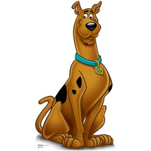STAR CUTOUTS STSC683 Scooby Doo Official Digital Life Size Photo Cardboard Cut Out Decoration Perfect for Fans, Collectors, Parties and Events, Brown,
