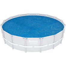 Bestway Solar Pool Cover Round 462 cm Blue Outdoor Ground Cloths Pool Cover