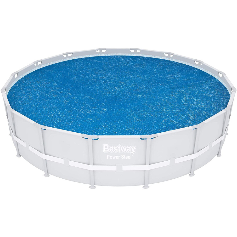 Bestway Solar Pool Cover Round 462 cm Blue Outdoor Ground Cloths Pool Cover