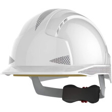 JSP EVOLite One Size Safety Helmet with Wheel Ratchet and Refelctive CR2 - White - Vented - (AJB170-400-100)