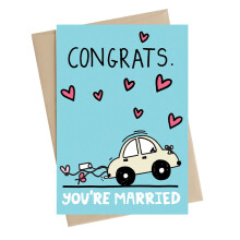 Congrats You're Married Greeting Card Art Of Brilliance Range Cards