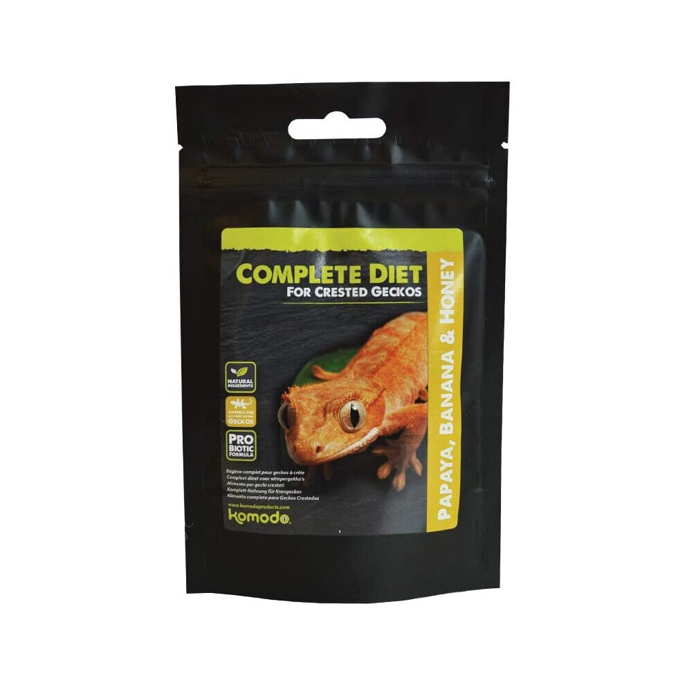 Komodo - Crested Gecko Complete Diet - Papaya, Banana & Honey 60g