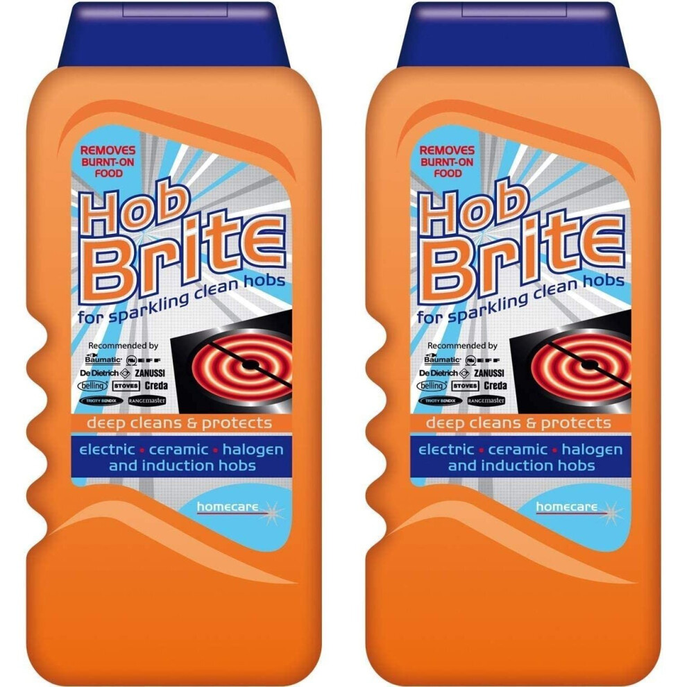 Hob Brite Original Ceramic, Electric, Halogen and Induction Hob Cream Cleaner (300ml, Pack of 2)