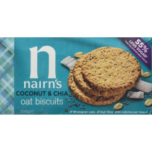 Nairn's Coconut & Chia Oat Biscuits 200 g