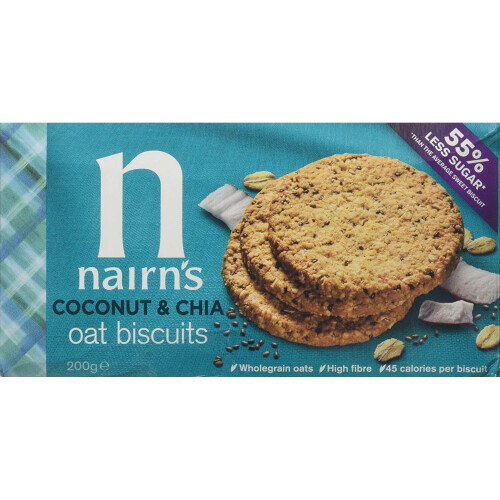 Nairn's Coconut & Chia Oat Biscuits 200 g