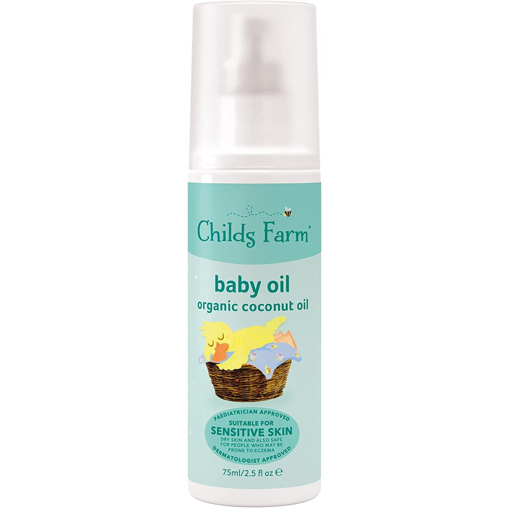 Childs Farm Baby Oil Organic Coconut Oil, 75ml