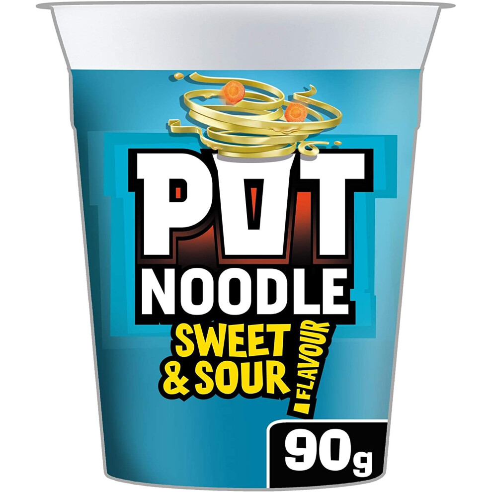 Pot Noodle Sweet and Sour Noodles, 12 x 90 g