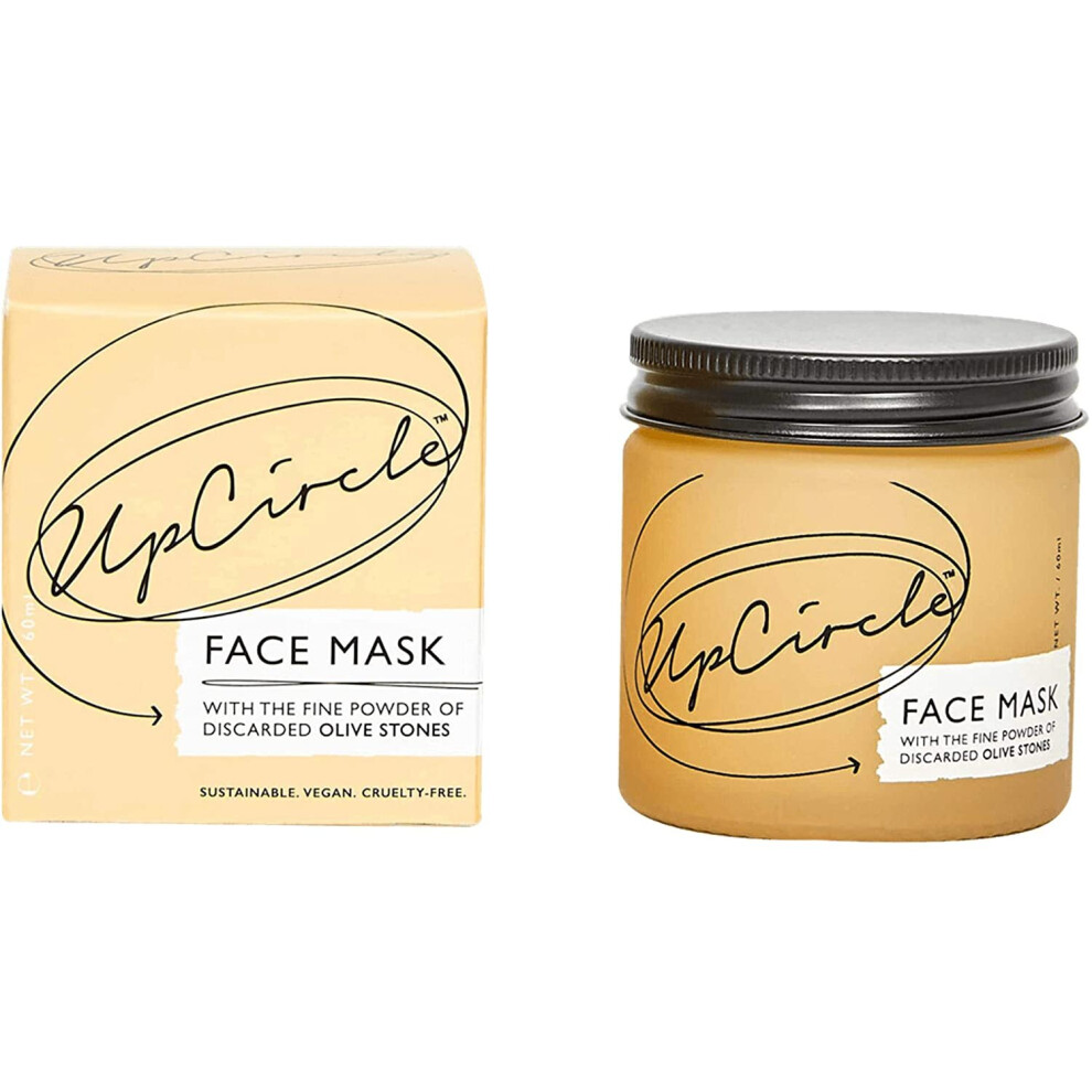 UpCircle Hydrating Face Mask with Olive Powder 60ml - Detoxifying Mask To Clear Spots, Blackheads + Prevent Breakouts - Natural, Vegan + Cruelty-Free