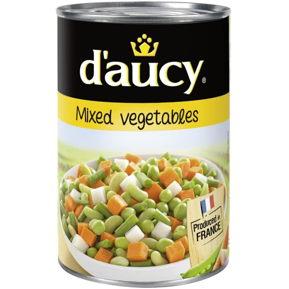 D'aucy Mixed Vegetables 400 g (Pack of 12)