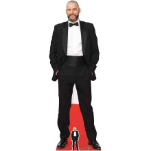 STAR CUTOUTS CS753 Lifesize Cardboard Cutout Fred Sirieix Maitre De First Dates Standee Stand Up 180cm Tall, Multicolour
