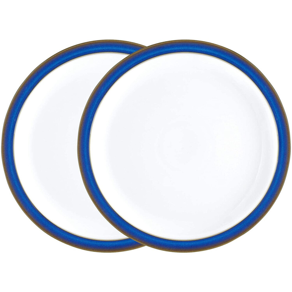 Denby Imperial Blue 2 Piece Dinner Plate Set