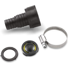 KÄRCHER Adapter 1" (25,4 mm) / 3/4" (19 mm) mit Rückschlagventil für G1-Ausgang - Schwarz