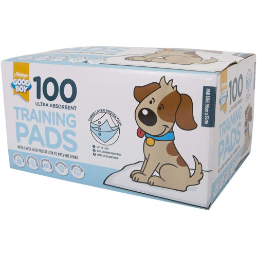 Good Boy Ultra Absorbent Dog Training Pads, white
