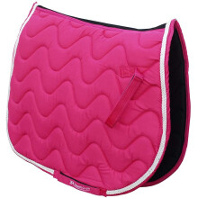 Rhinegold Wave Saddle Pad-Full-Raspberry
