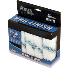 Axus Décor AXU/RB410 Paint Rollers, Blue, 4", Set of 10 Pieces