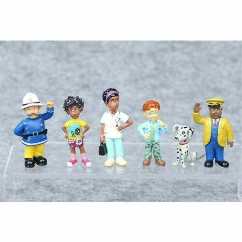 12pcs Fireman Sam & Crew Firefighters Firefmen Action Figures Figurines Play Toy 1