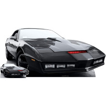 Star Cutouts Ltd SC1640 Kitt Car Knight Rider Large Cutout with Free Mini Cardboard Standee for THR Home, Décor & 1980s Fans, Multicolour