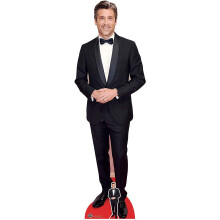 Star Cutouts Ltd CS907 Star Life Size Cardboard Cutout l Patrick Dempsey Smart Suit l Real Birthday Gifts for Women, Men, Fans, Multicolour