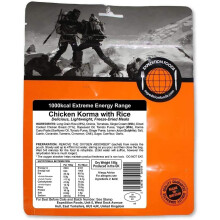 EXPEDITION FOODS expeditionfoods.com Double Serving Expedition Freeze Dried Food Chicken Korma with Rice-Orange, 1000kcal