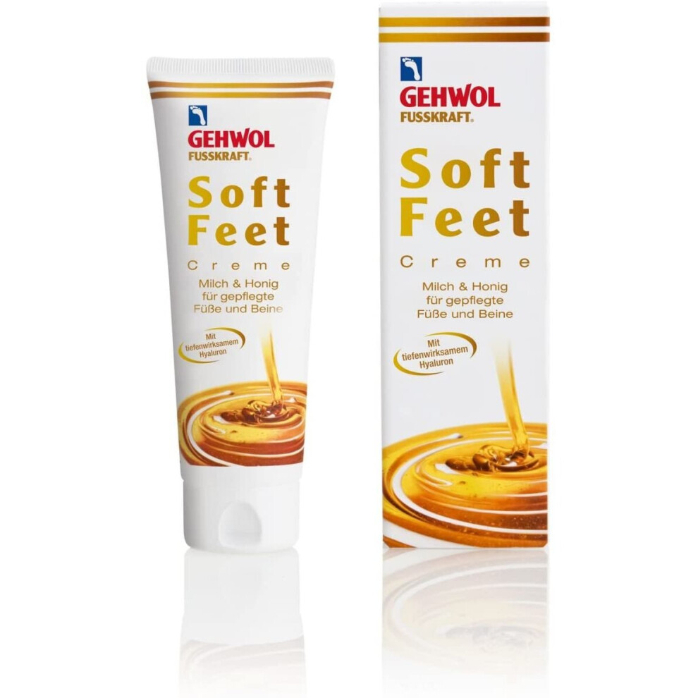 Gehwol Fusskraft Soft Feet Cream 125ml - Silky Smooth Feeling with Milk & Honey