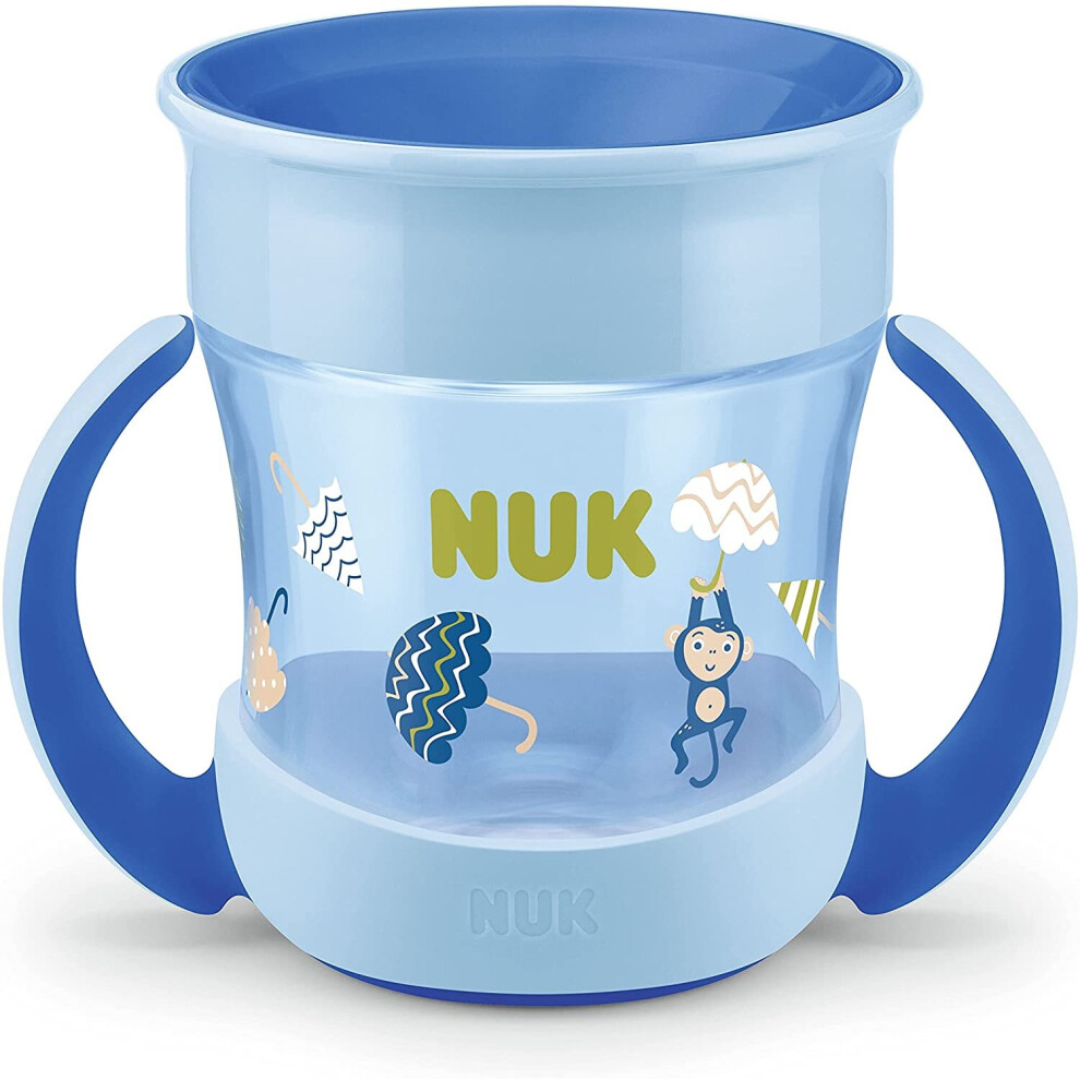 2 X Nuk Mini Magic Cup Blue 360 Anti Spill Rim 6+ Months 160ml Leakproof - Image 4
