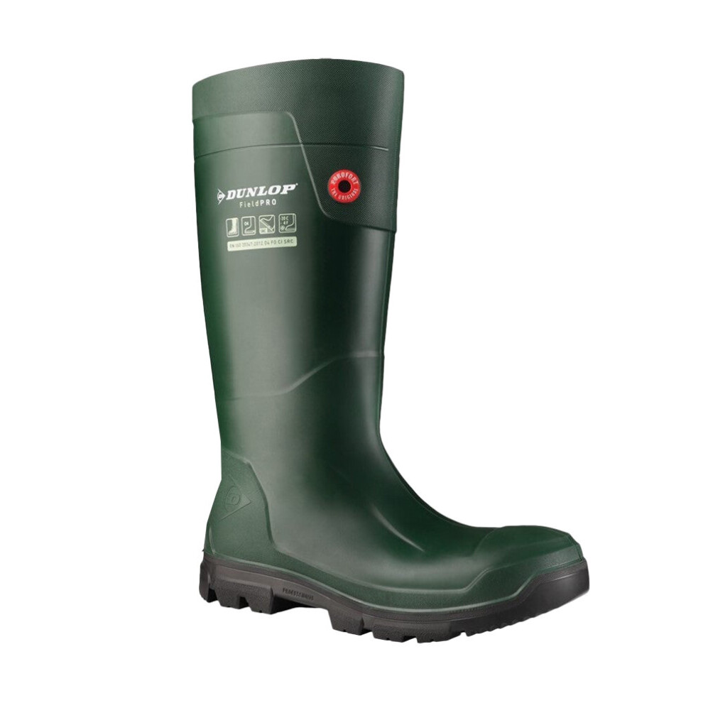 (6 UK, Green) Dunlop Unisex Adult FieldPro Wellington Boots