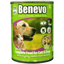 Benevo Duo vegan cat and dog food, complete, gluten free, adult, puppy and kitten friendly, holistic, non-gm and sensitive recipe. 369g