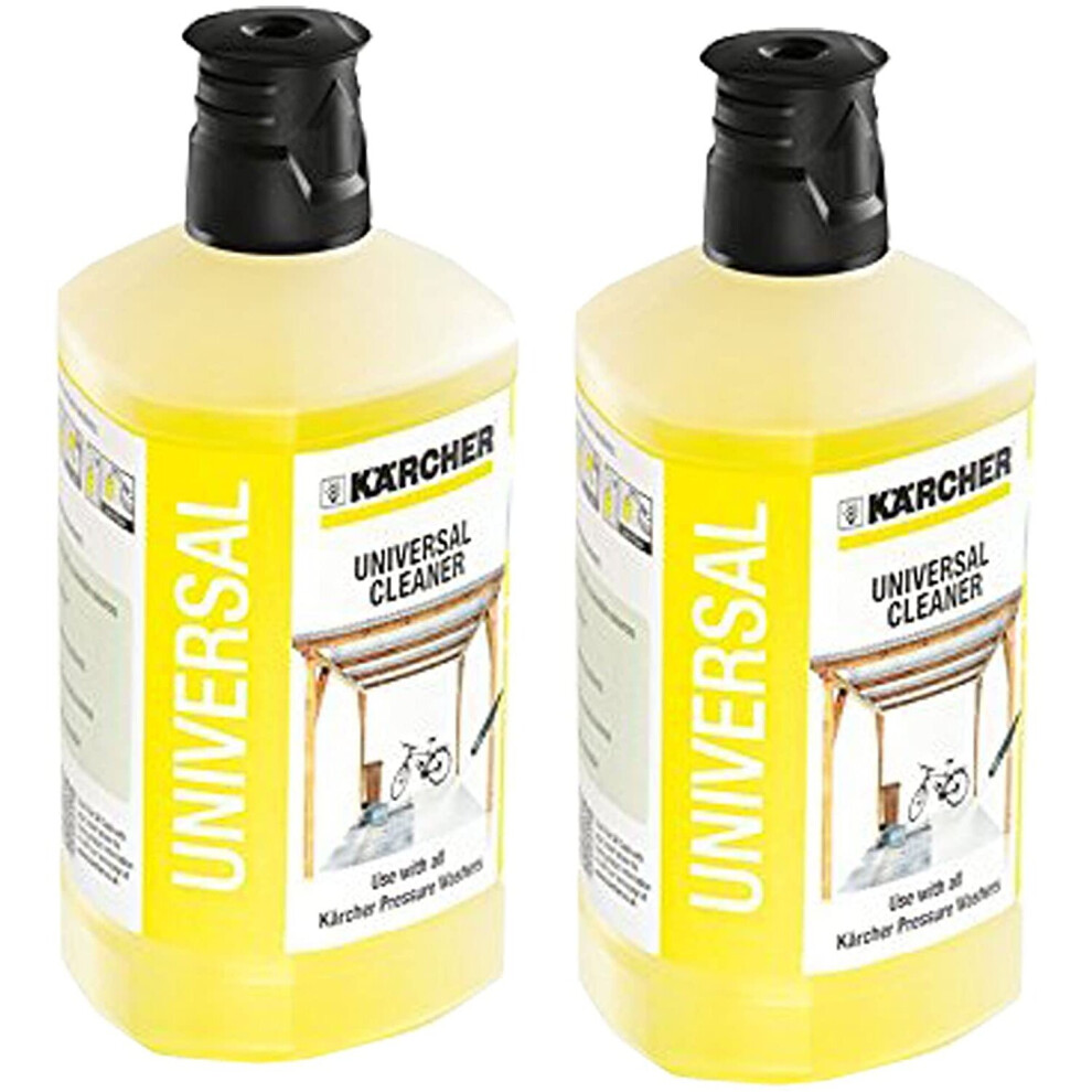 Karcher Universal Car Garden Patio Cleaner Pressure Washer Detergent K2 - K7 1 Litre x 2