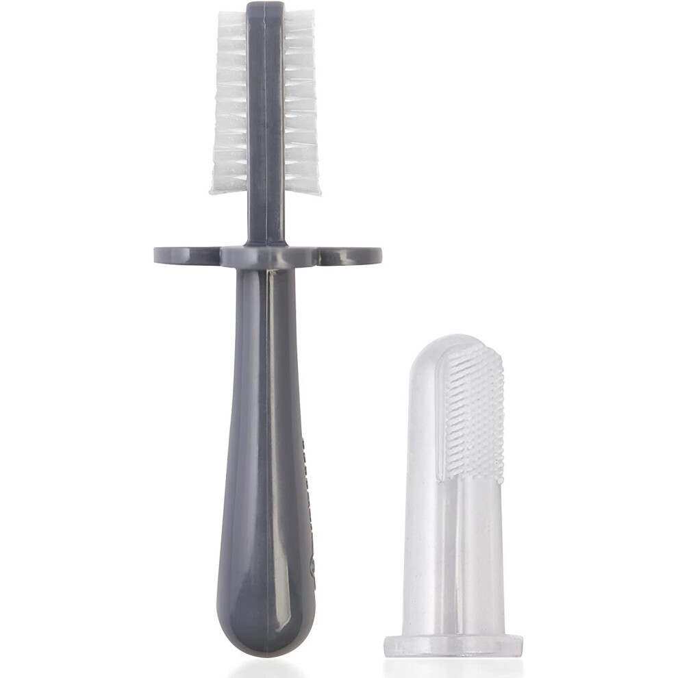 Double Sided Toothbrush, Grey Grabease