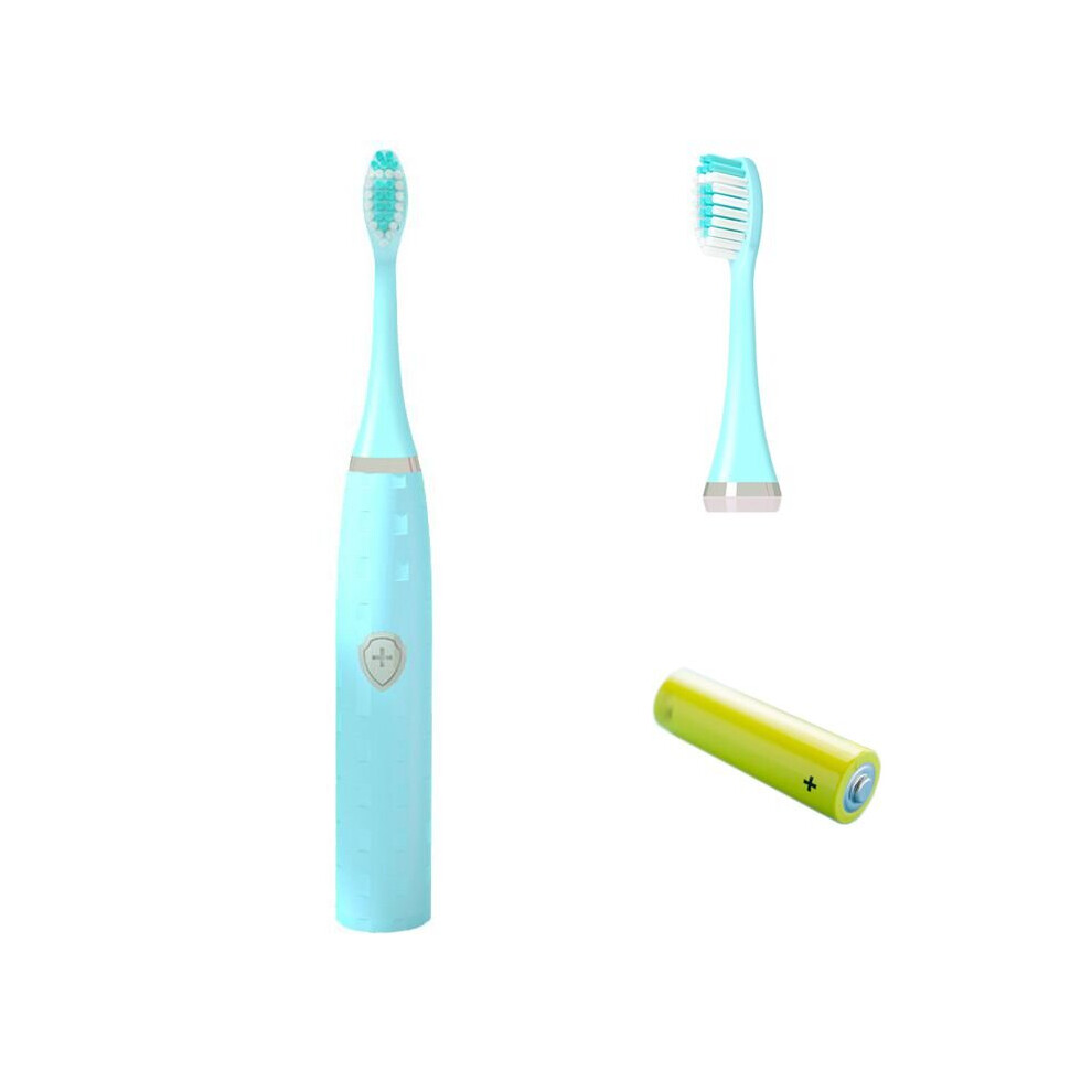 Blue (Blue) Automatic Battery Operated Oral Care Adults Kids Ultrasonic Electric Toothbrush