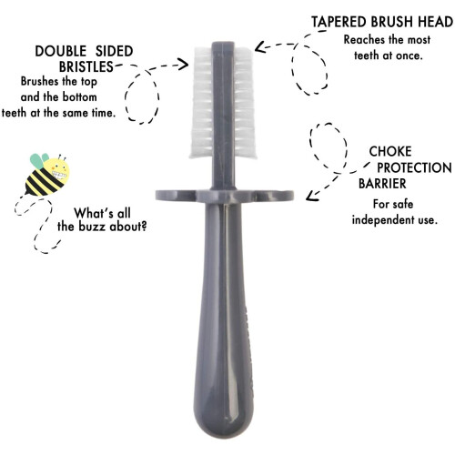 Grabease Double Sided Toothbrush, Grey 2