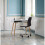 Office chair ABILDHOLT dark grey/chrome 3