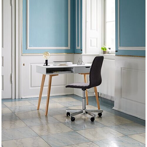 Office chair ABILDHOLT dark grey/chrome 2