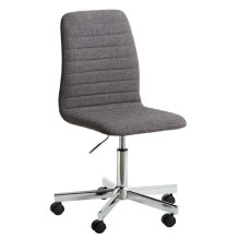 Office chair ABILDHOLT dark grey/chrome