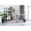 Office chair ABILDHOLT dark grey/chrome 8
