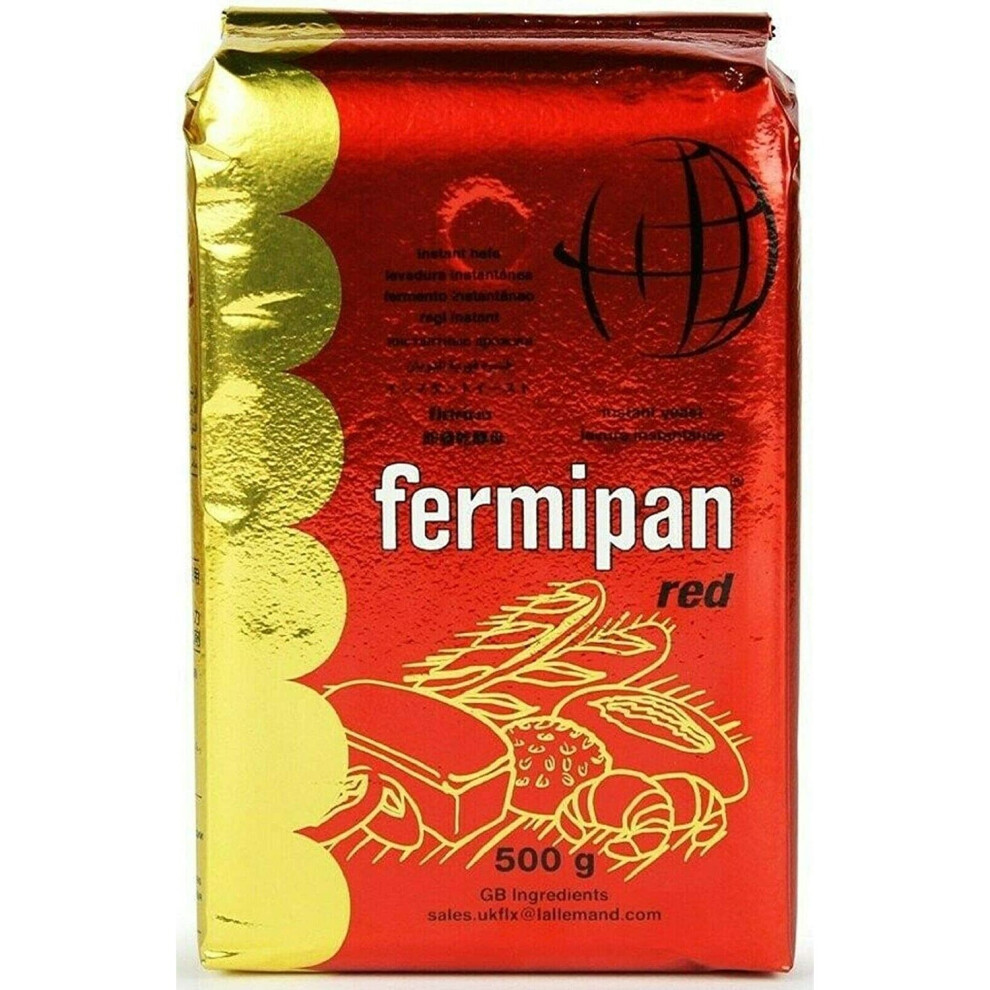 Fermipan 500G Yeast Instant Dried Yeast Baker Bakery Baking Bread Dough Catering