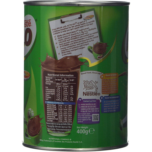 Milo Instant Malt Chocolate Powder, 400 g 1