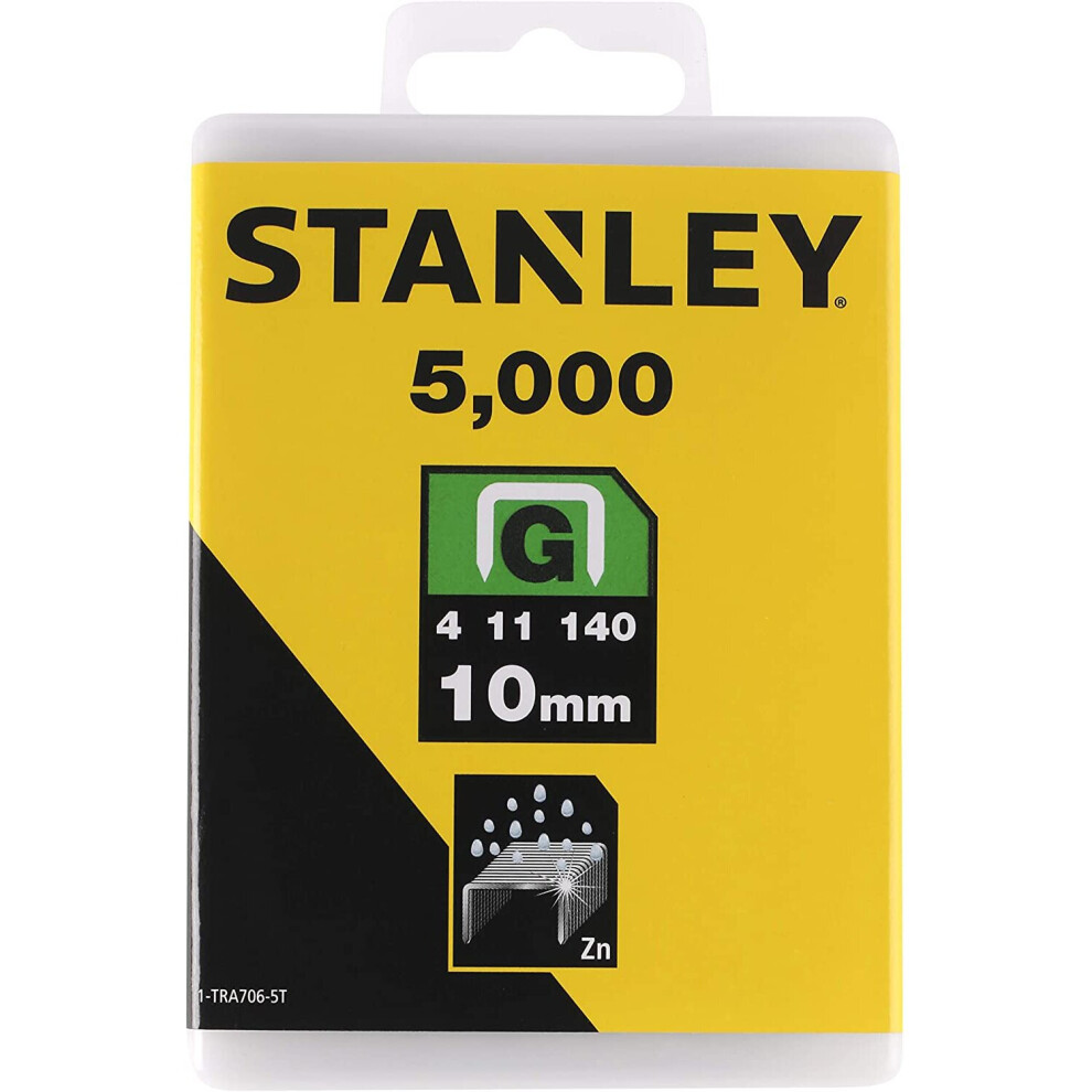 Stanley 1-TRA706-5T Cable Staples, 10mm, Pack of 5000