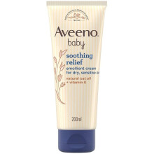Aveeno Baby Soothing Relief Emollient Cream 200 ml - Suitable for Dry, Sensitive Skin Prone to Irritation [Packaging May Vary]
