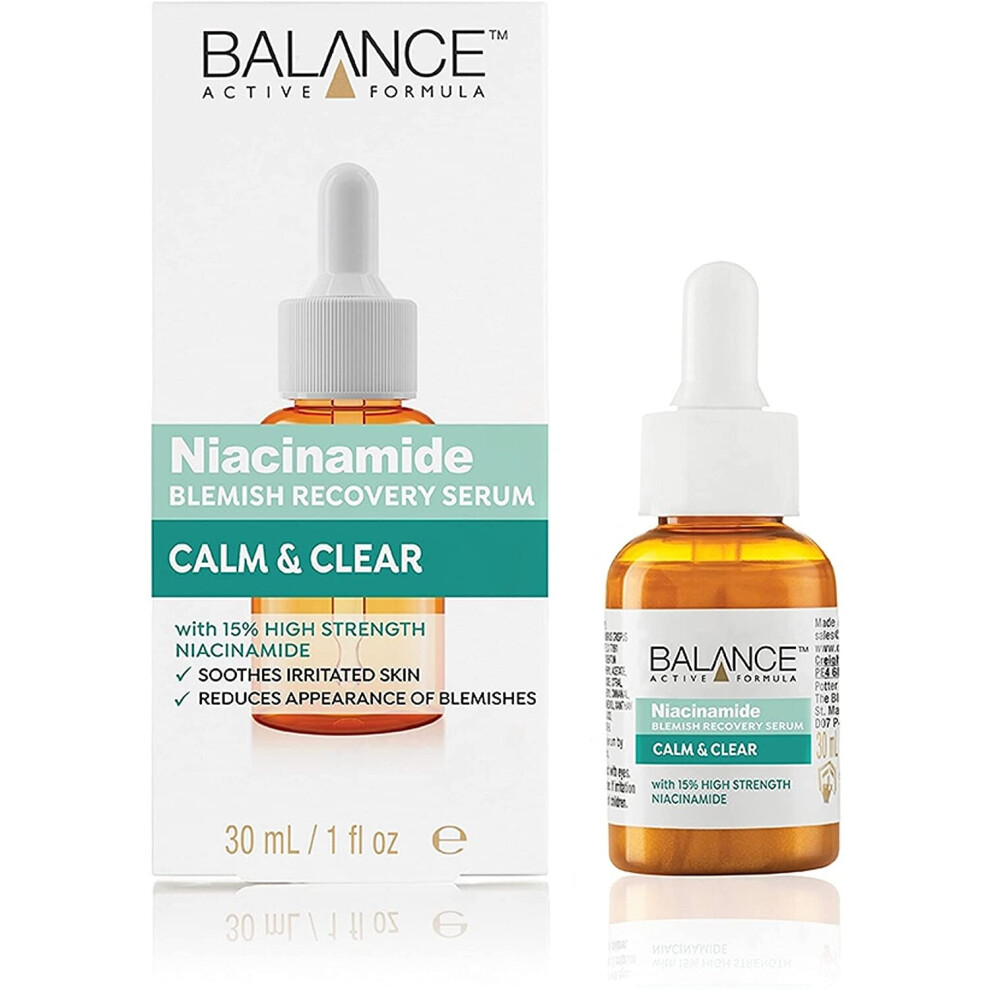 Balance Active Formula 15% Niacinamide Blemish Recovery Serum (30 ml) - Reduces blemishes, refines pores, improves texture-image-OPC-P8RQDYP-NEW