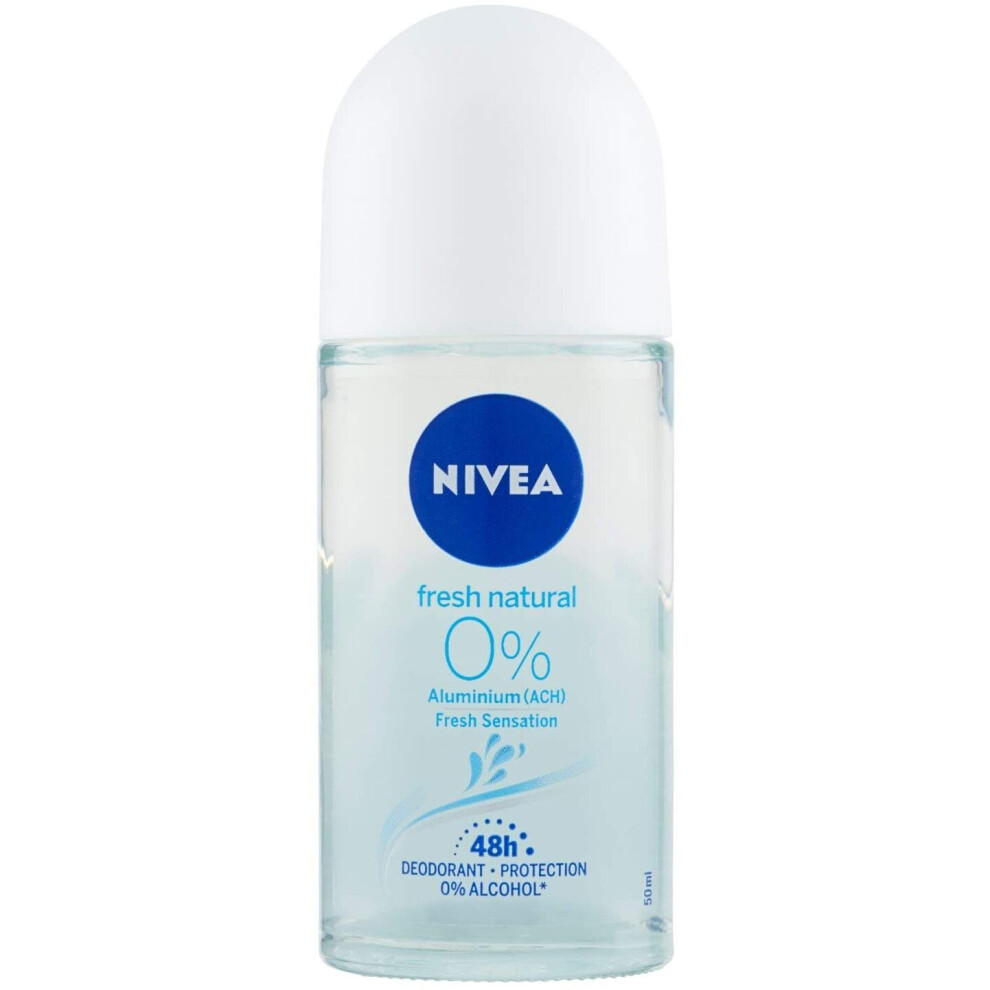 Beiersdorf Nivea Roll On Fresh Natural Aluminium Deodorant, 50 Ml