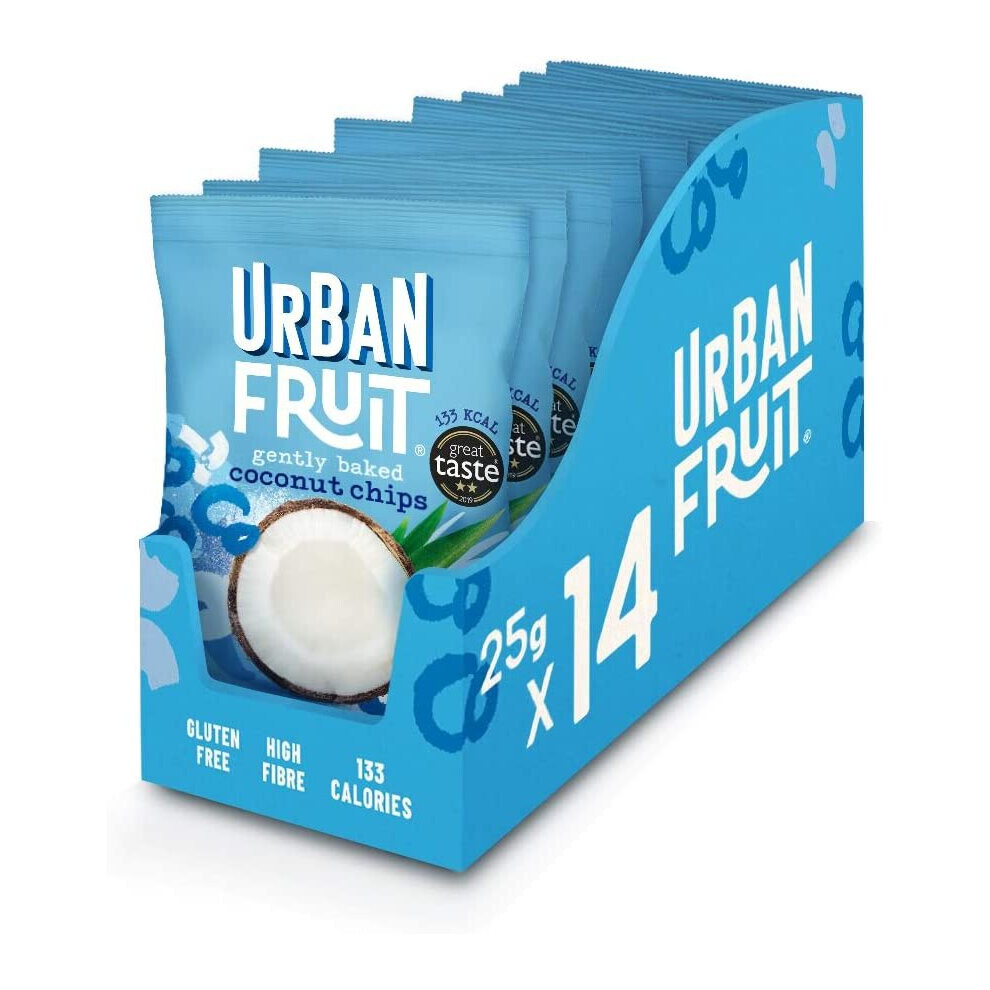 Urban Fruit Coconut Chips Straight Up 14 x 25g