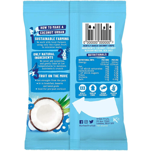 Urban Fruit Coconut Chips Straight Up 14 x 25g 2