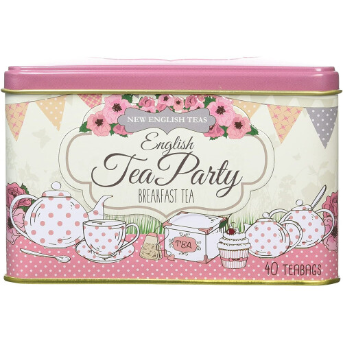 New English Teas Party Breakfast Teabag Tin