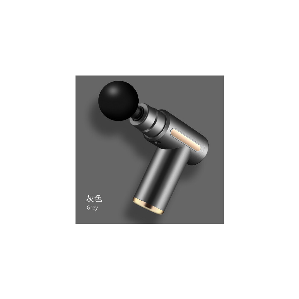 Gray (Gray) 6 Massage Head Fascia Massage Gun Percussion Massager Muscle Therapy Deep Tissue