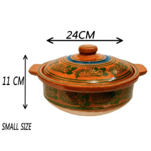 Traditional Indian Biryani Handi Clay Pot Slow Cooker Mitti With Lid