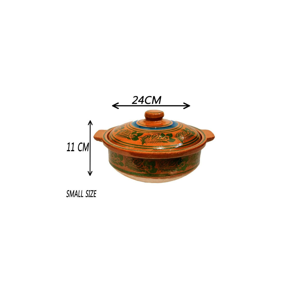 Loomlands Traditional Indian Biryani Handi Clay Pot Slow Cooker Mitti With Lid